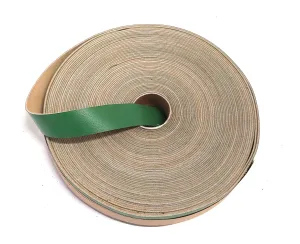 1" Flat, Cowhide Leather Strap in Lime Green Cow Split (5 YDS) 1000NC9
