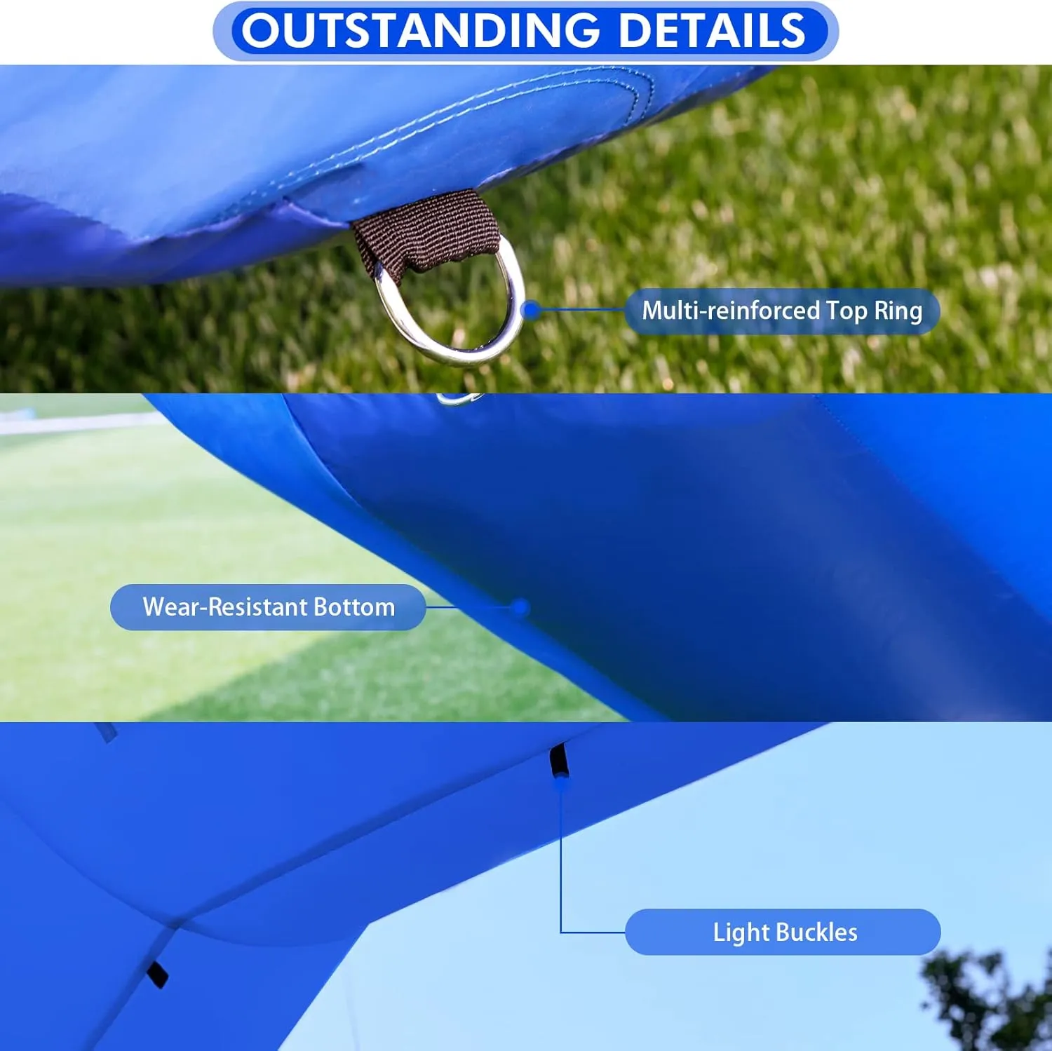 20ft Start Finish Line Inflatable Arch Blue with Powerful Blower, Hexagon Inflatable Archway for Race Outdoor Advertising Commerce