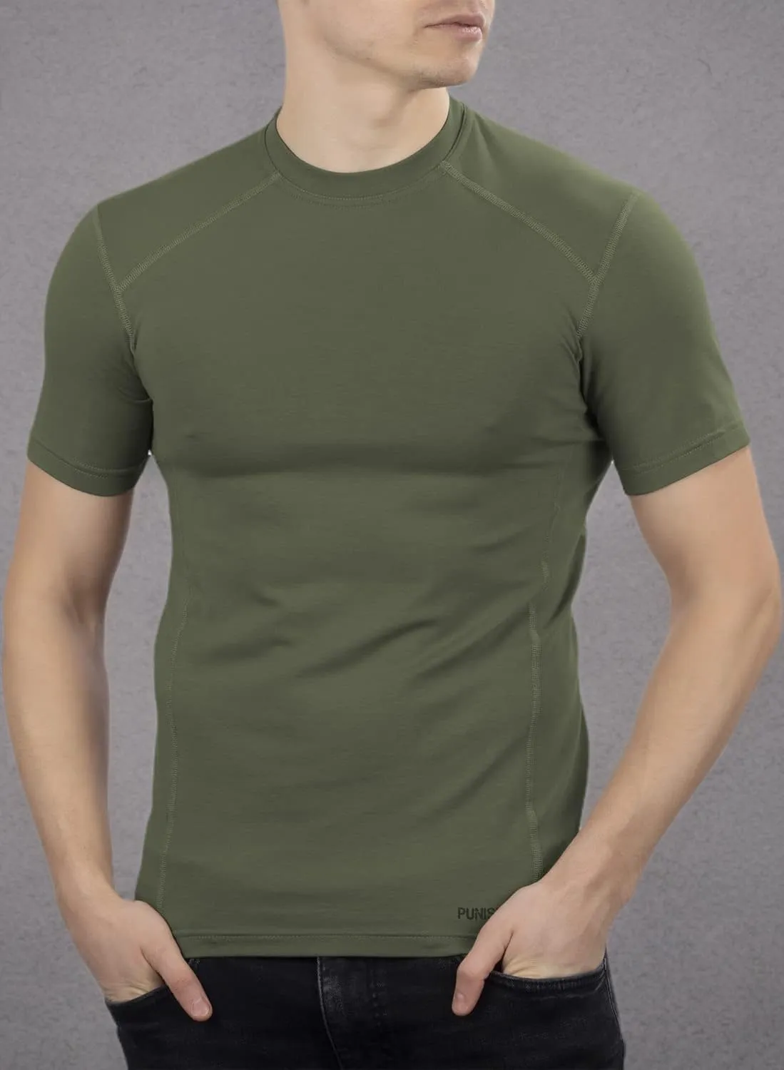 281Z Military Stretch Cotton Underwear T-Shirt - Tactical Hiking Outdoor - Punisher Combat Line