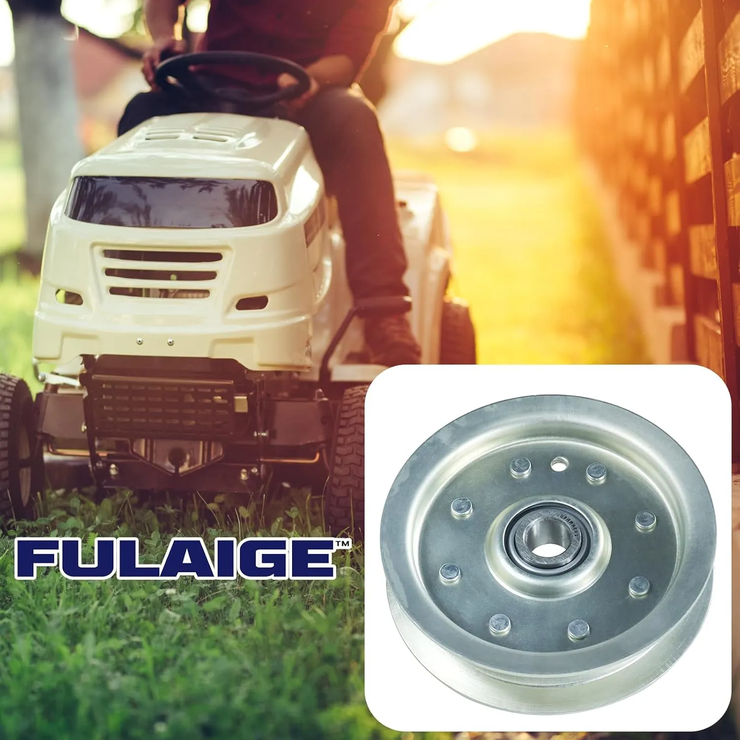 30224 Pulley Replaces 30224 Dixie Chopper 30224 Pulley, 30224 Flat Idler Pulley, 30224 Idler Pulley, Rotary 9891 for 42", 50", 60" and 72" Decks