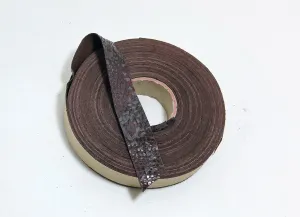 3/4" Flat, Pig Stripping, in Burgundy Snake Print on Pig (3 yards) 0750NP5 Gray #1 trim tape; edge binding; leather tape