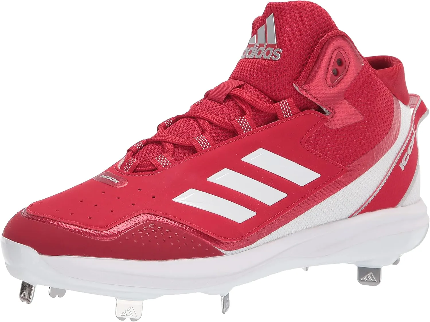 adidas Mens ICON 7 MID Faux Leather Trainer Cleats