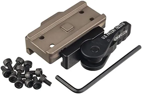 American Defense AD-T1-L STD FDE Riflescope Optic Mount, Flat Dark Earth