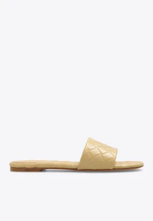 Amy Intrecciato Leather Flat Mules