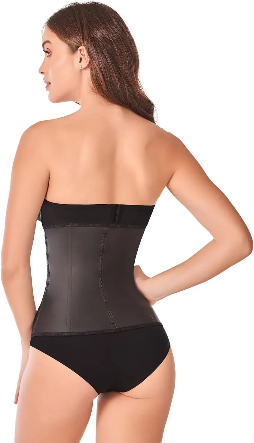 Ann Chery 2021 Latex Waist Trainer for Women | Colombian 3-Hook Waist Cincher | Body Shaper 2-Pack Set for Daily & Sport Use