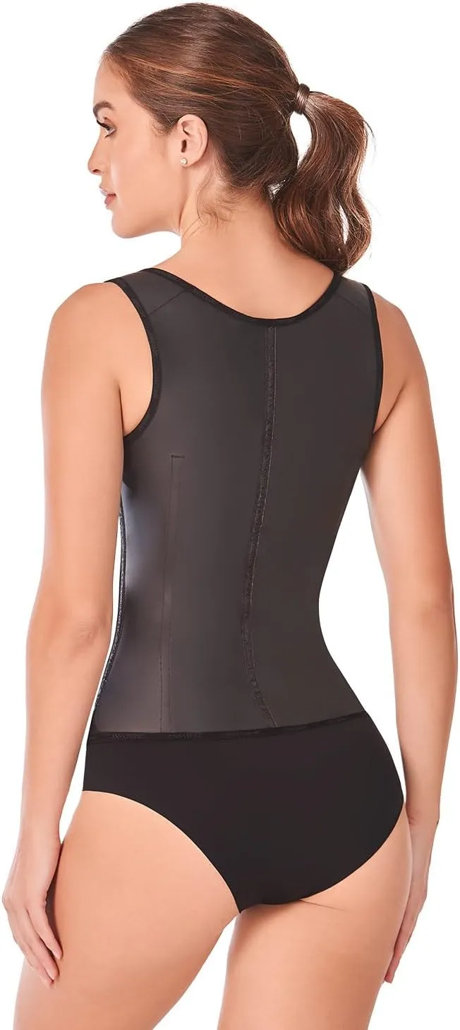 Ann Chery 2027 Corset Waist Trainer for Women | Colombian Waist Cincher with Adjustable Straps | 3 Hook Latex Body Shaper
