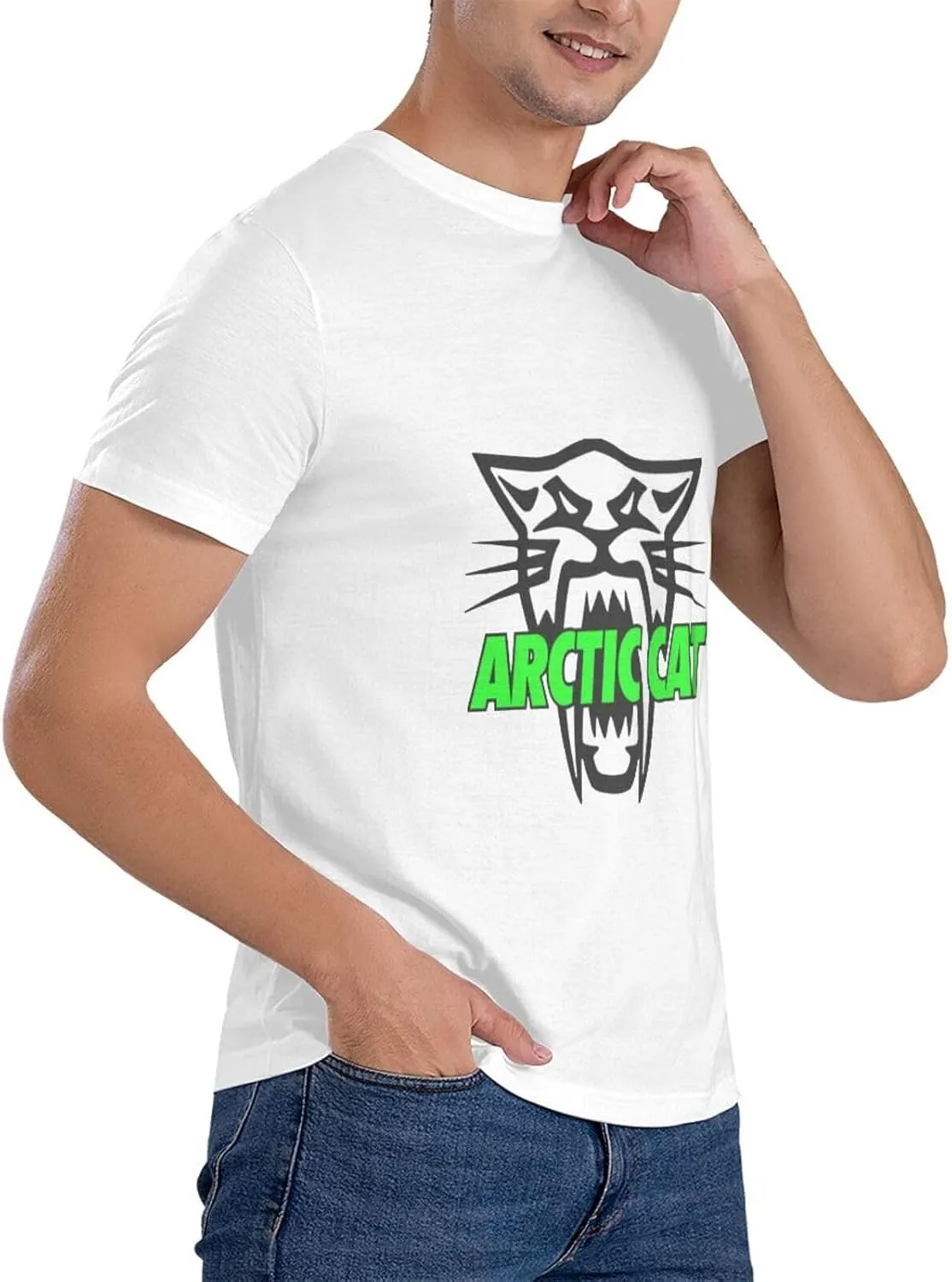 Arctic Cat Cotton Trend Round Neck T-Shirt Men's T-Shirt