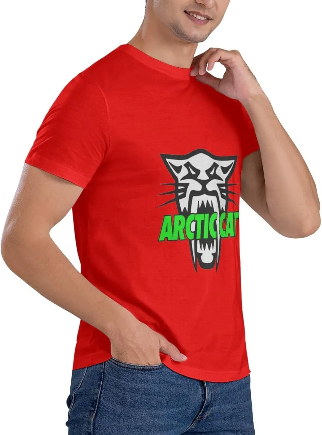 Arctic Cat Cotton Trend Round Neck T-Shirt Men's T-Shirt