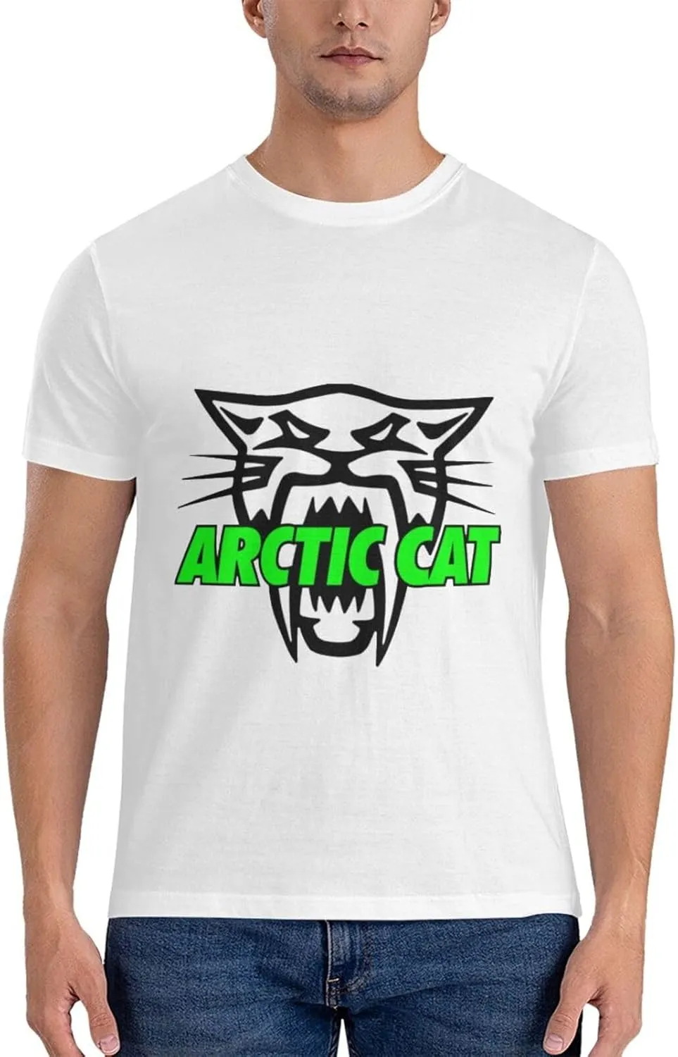 Arctic Cat Cotton Trend Round Neck T-Shirt Men's T-Shirt