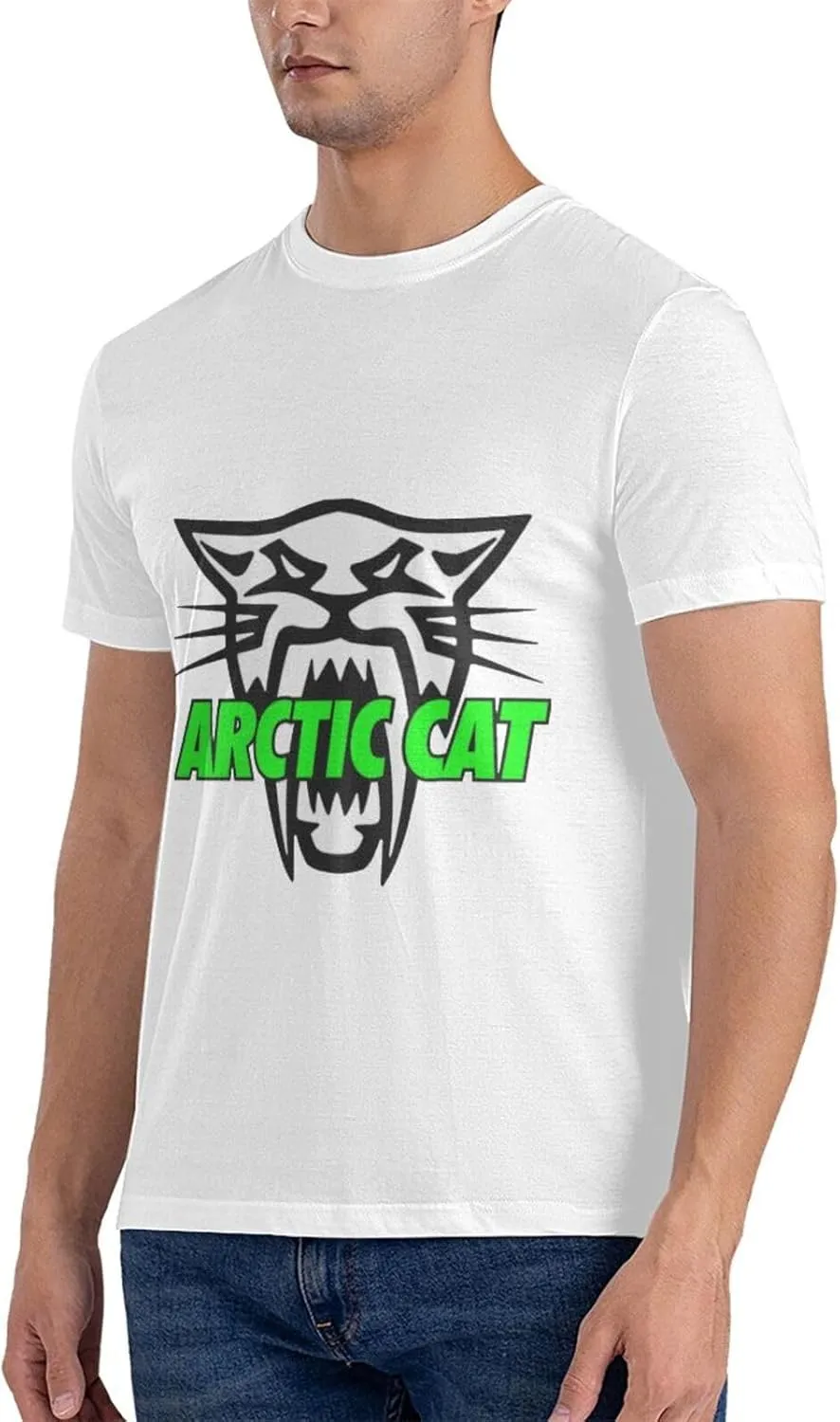 Arctic Cat Cotton Trend Round Neck T-Shirt Men's T-Shirt