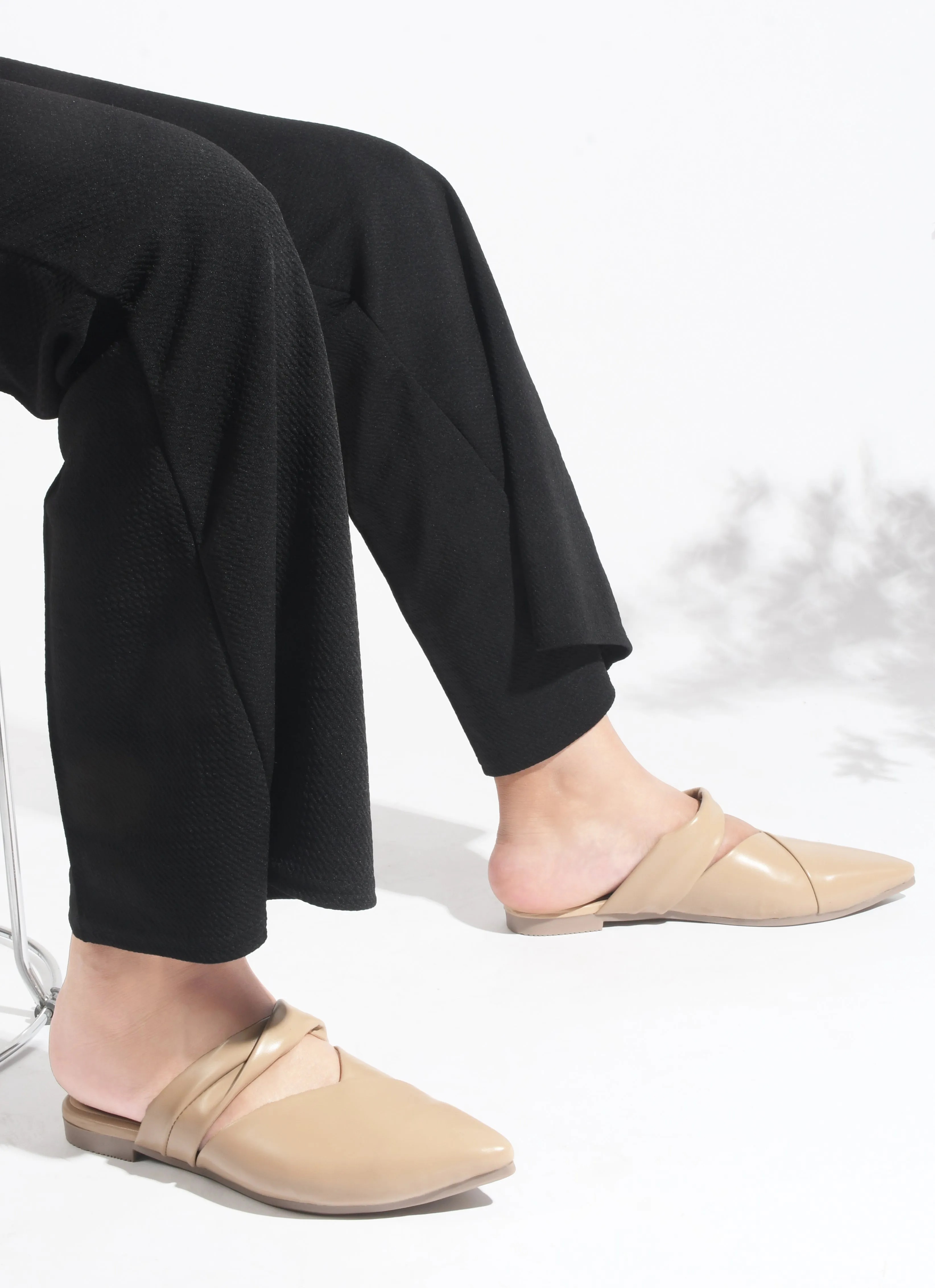 Backopen Strapped Bellie Flat Sandal
