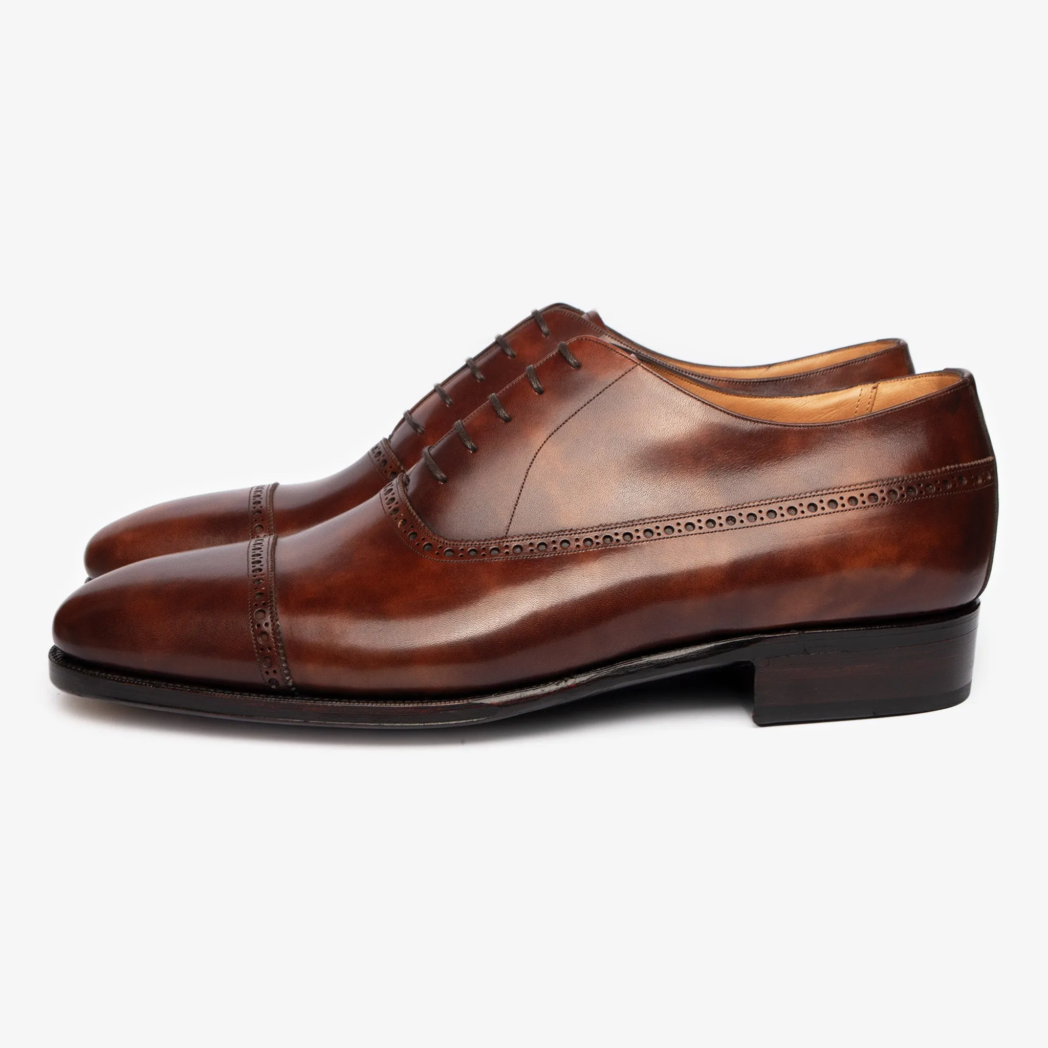Balmoral Oxford - Brown Museum Calf - Zip Last