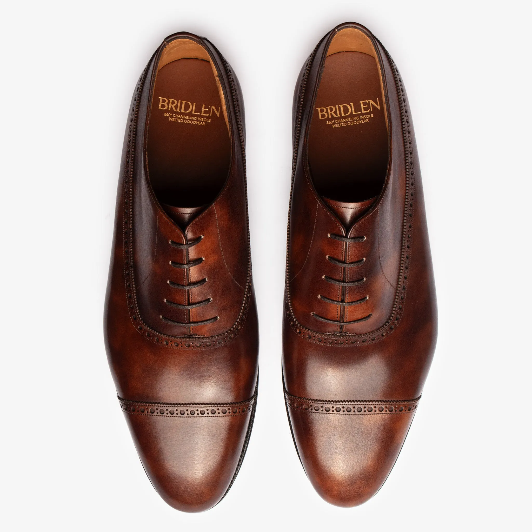 Balmoral Oxford - Brown Museum Calf - Zip Last