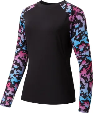 BASSDASH Women’s UPF 50  UV Sun Protection T-Shirt Long Sleeve Fishing Hiking Performance Shirts