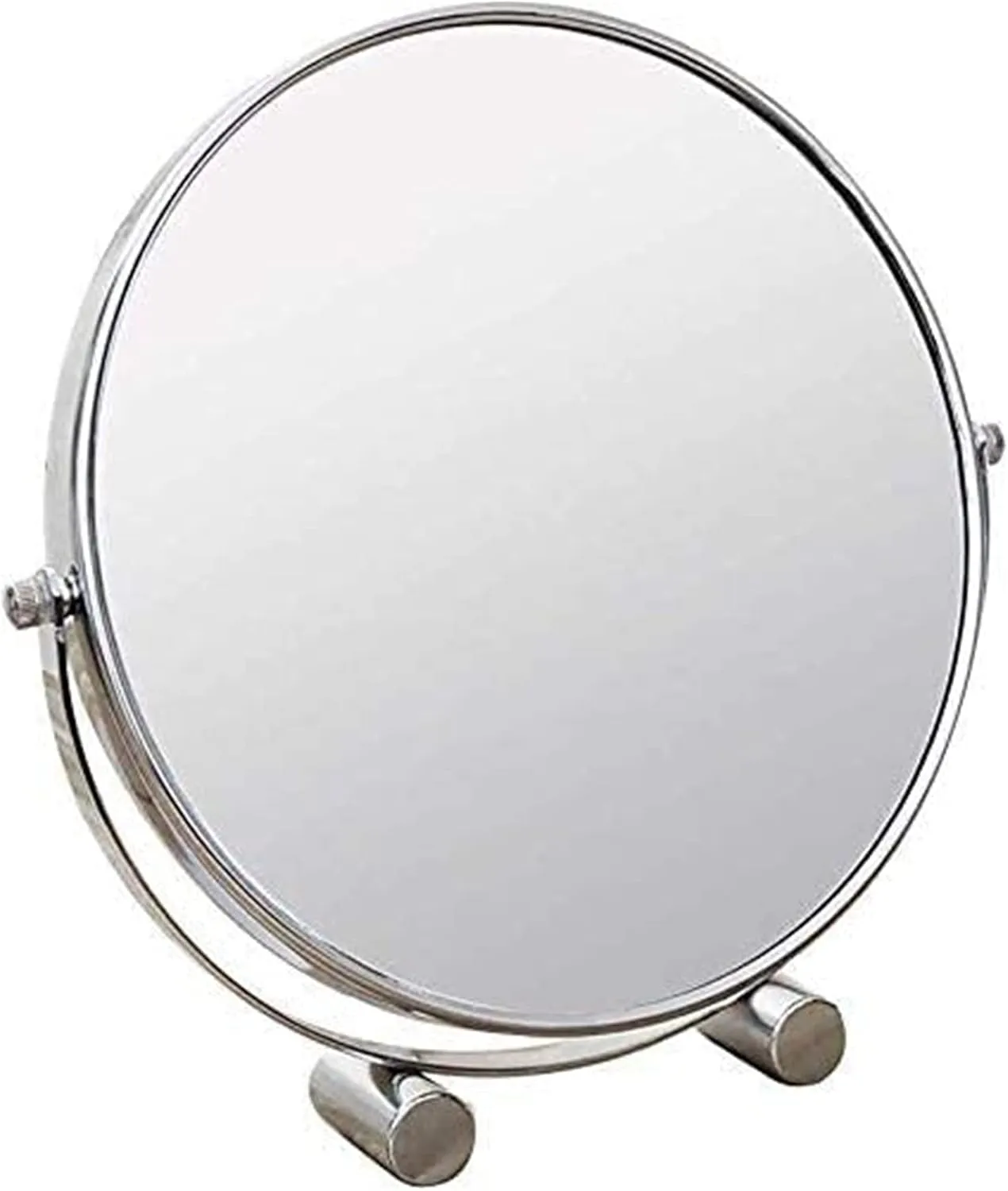 Bathroom Mirror Small Mirror Makeup Vanity Mirror, Desktop Two- Sided Beauty Mirror 3X Magnification Cosmetic Mirror 360° Swivel Bathroom Mirror Portable Makeup Mirror