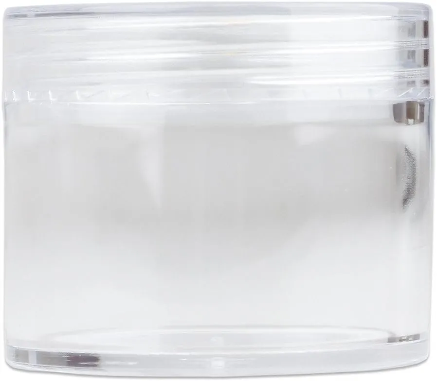 Beauticom® 2 oz./ 60 Grams/ 60 ML (Quantity: 36 Packs) Thick Wall Round Clear Plastic Jars Container with CLEAR Flat Top Lids for Cosmetic, Lip Balm, Lip Gloss, Creams, Lotions, Liquid