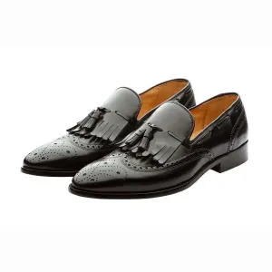 Black Kiltie Tassel Loafer