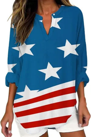 Blouses Button Shirts V Neck Casual Long Sleeve Loose Shirt Tops Tops for Women Button Up Shirt Women Blouses Button