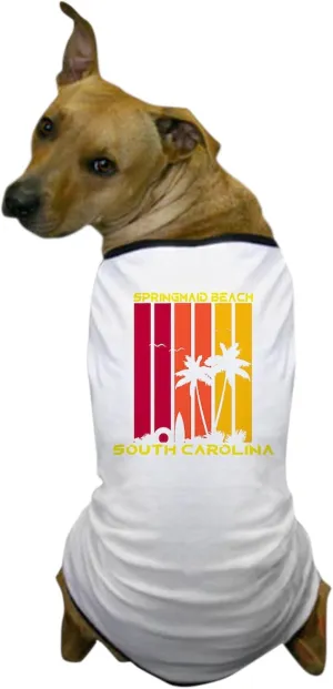 CafePress South Carolina Springmaid Beach Dog T Shirt Dog T-Shirt, Pet Clothing, Funny Dog Costume