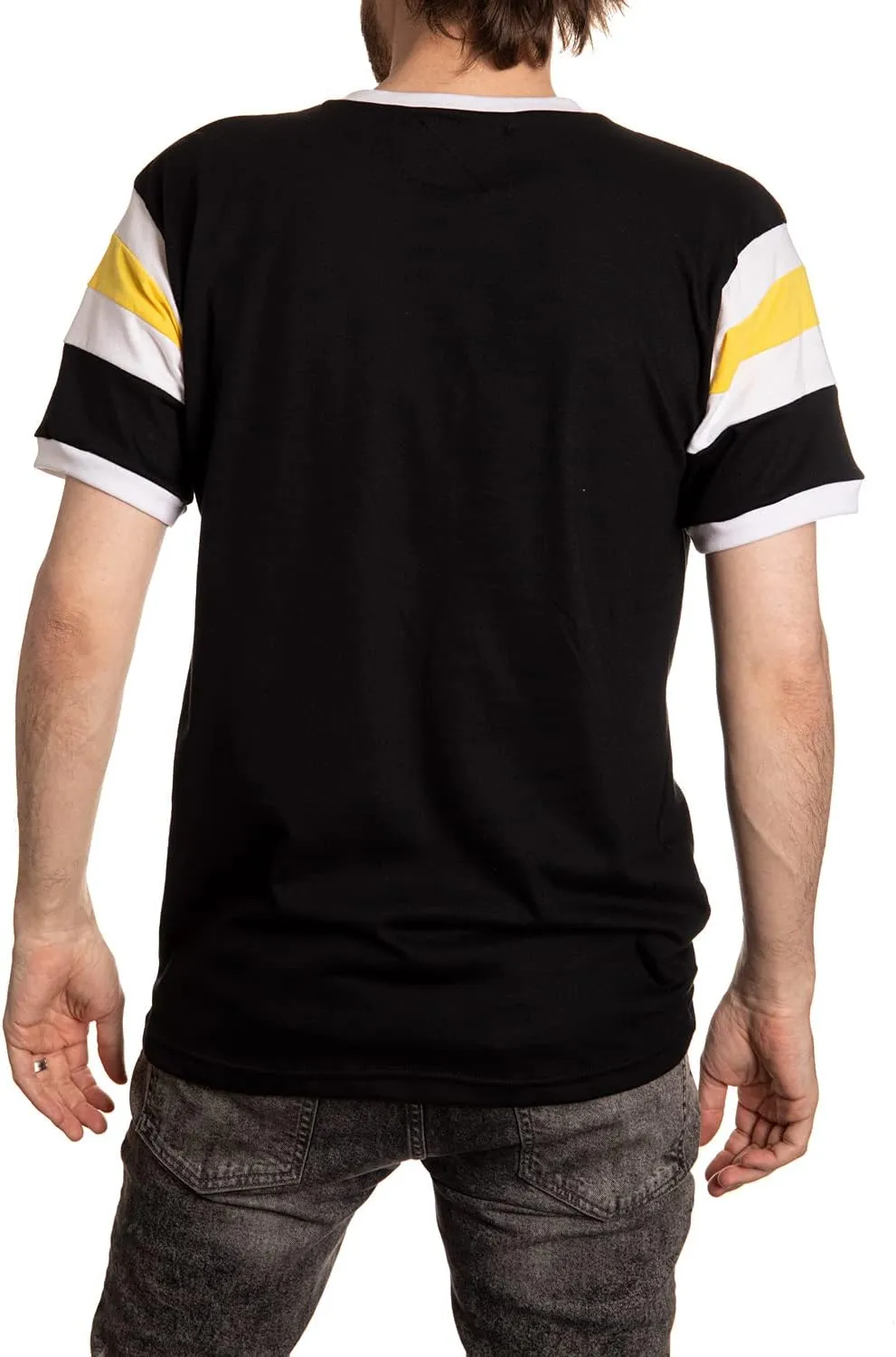 Calhoun NHL Surf & Skate Mens Shoulder Stripe Varsity Inset Sleeve Retro Style T-Shirt – The Coastal Collection