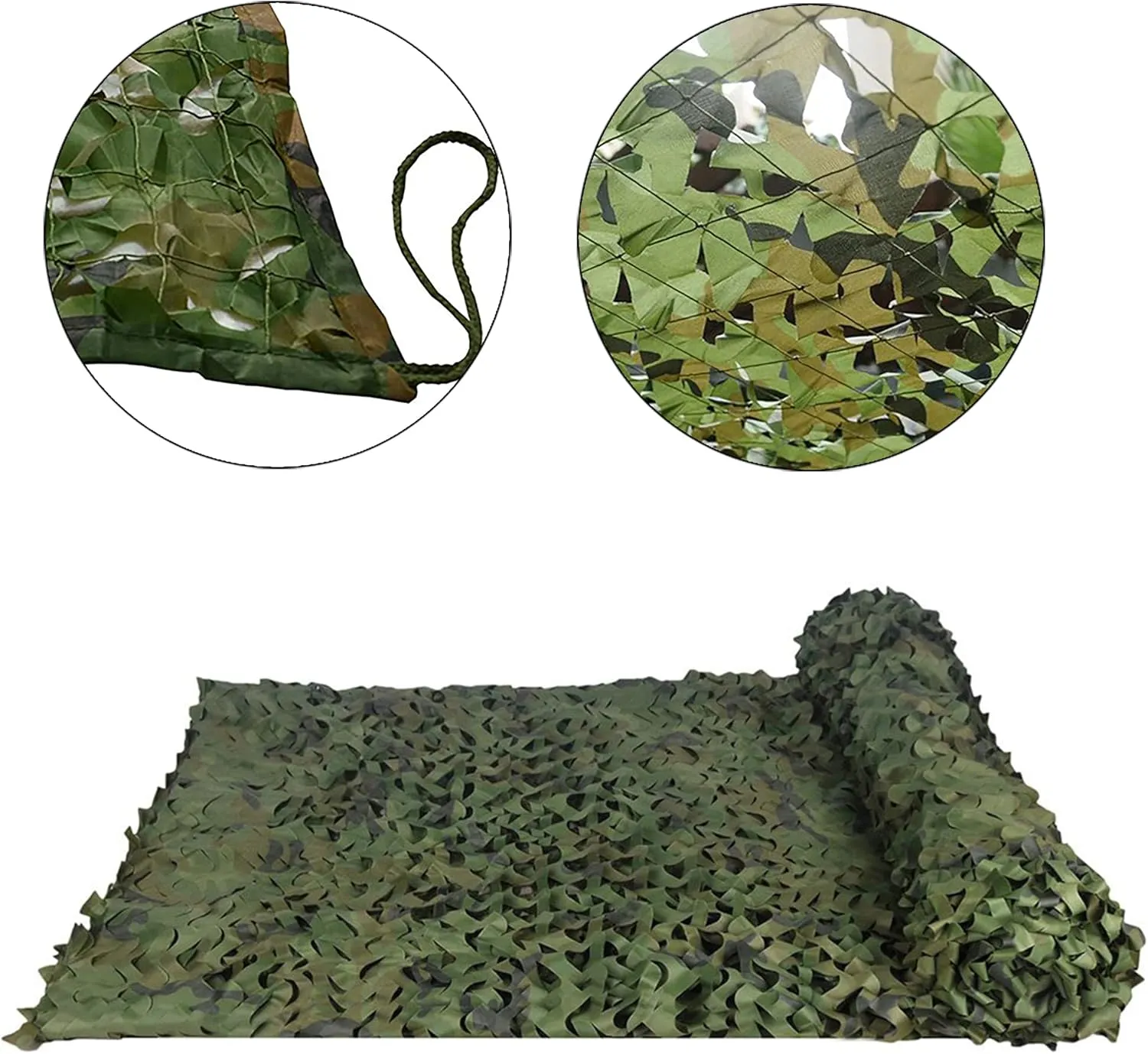 Camouflage Net Camo Netting Blinds Dual Mesh for Hunt Decor Courtyard Sunshade Camp Photo Farm Factory Shelter Car Concealment Party Exhibit Backdrop Paintball Curtain Ceiling Fence Canopy Cover