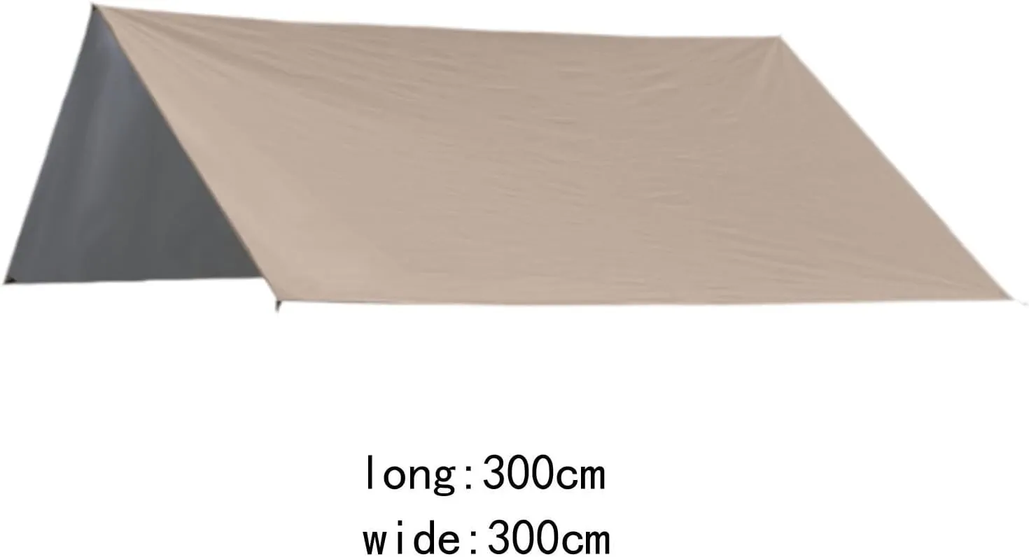 Camping Tarp Tent Tarp Waterproof Rainproof Rain Shelter Camping Canopy for Garden, BBQ, Travel, Hiking, Outdoor Activities