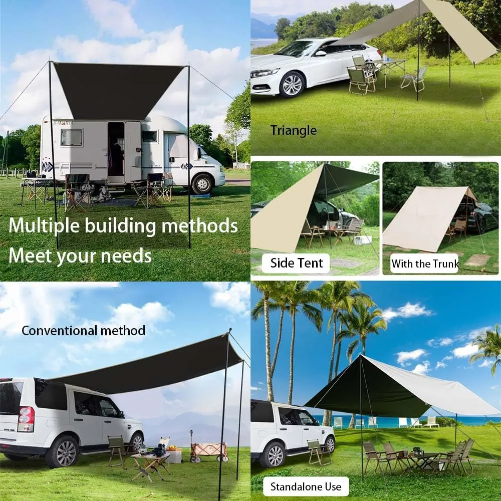 Car Awning Canopy for Toyota Corolla Cross XG10 Hybrid ZSG10 2022 2023 2024,Waterproof Protects from Rain Sun Auto Side Tent Four Season Camping Outdoor Activities Products,1-A