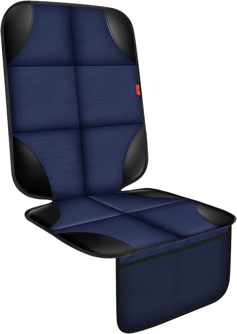 Car Seat Protector 1 Pack Car Seat Cushion Mat Thickest Padding,Waterproof 600D Fabric Car Seat Covers for Non-Slip Backing Mesh Pockets for Baby and Pet 1 Seat Protector Blue