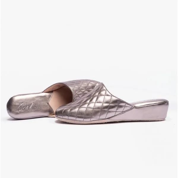 Chaleur BELLA Womens Mule Slippers Grey
