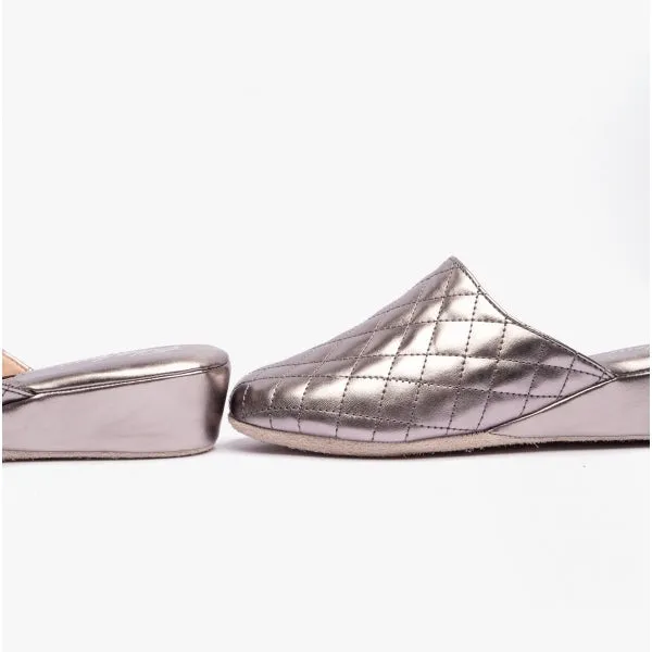 Chaleur BELLA Womens Mule Slippers Grey