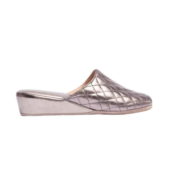 Chaleur BELLA Womens Mule Slippers Grey