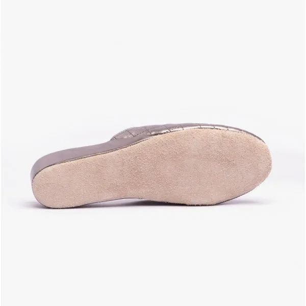 Chaleur BELLA Womens Mule Slippers Grey