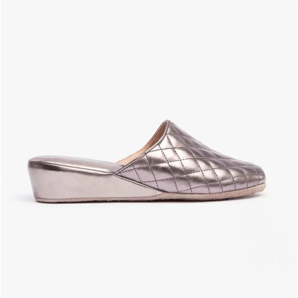 Chaleur BELLA Womens Mule Slippers Grey