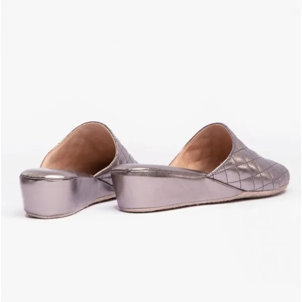 Chaleur BELLA Womens Mule Slippers Grey