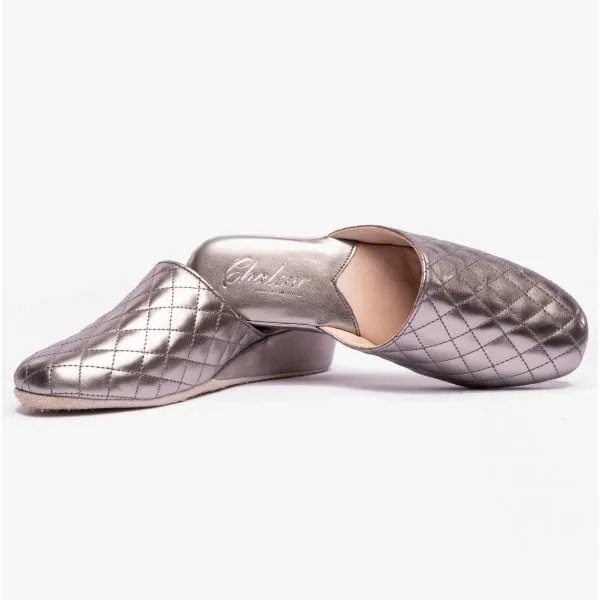 Chaleur BELLA Womens Mule Slippers Grey
