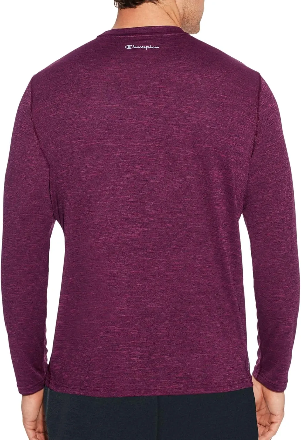 Champion Men's Double Dry Heather Long Sleeve T-Shirt