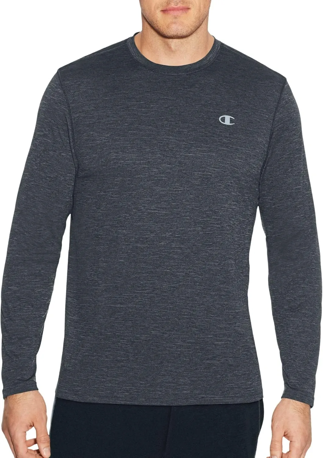 Champion Men's Double Dry Heather Long Sleeve T-Shirt
