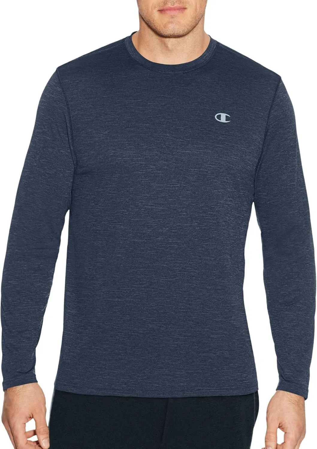 Champion Men's Double Dry Heather Long Sleeve T-Shirt