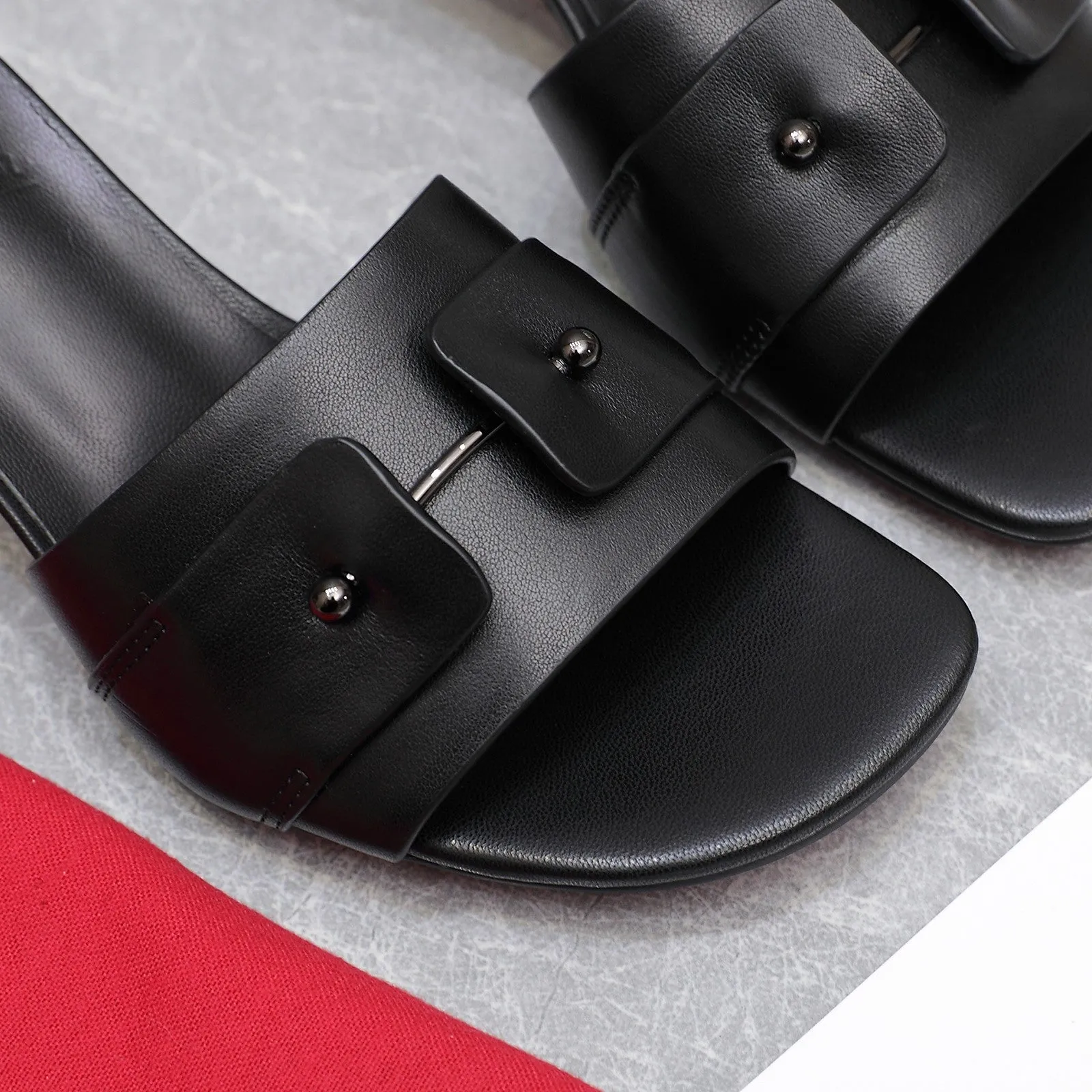 CL Mid Heel Mules Sheepskin 251553