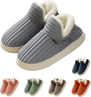 Cloud Slippers Women Men, Pillow Warm Fuzzy House Slippers, Thick Sole Anti-Skid Cozy Plush slides