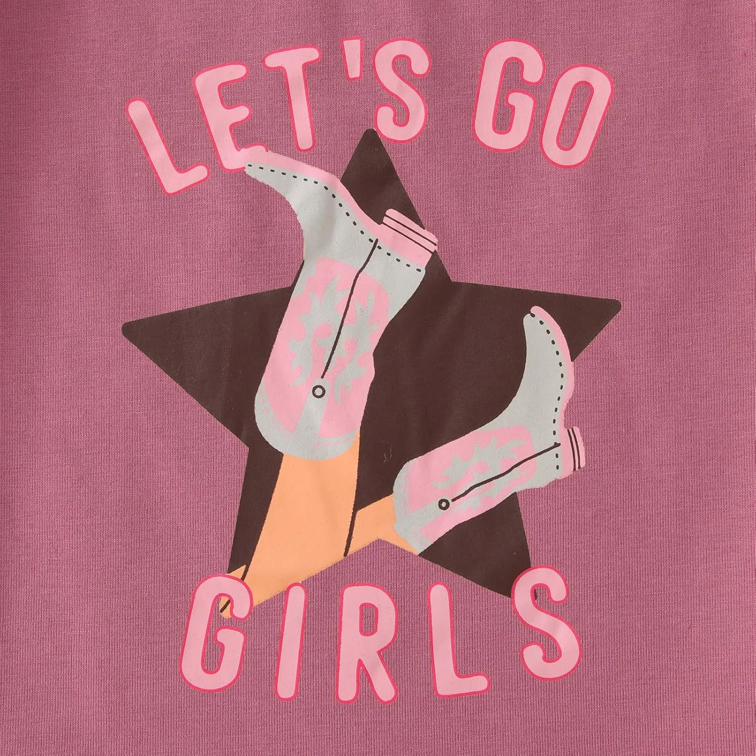 CM C&M WODRO Toddler Baby Girl Rodeo Western Cowgirl T-Shirt Funny Let’s Go Girl Boots Shirt Short Sleeve Summer Tee Tops