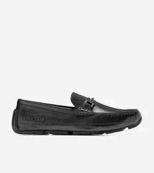 Cole Haan Men's Wyatt Bit Driver Black Leather C35783