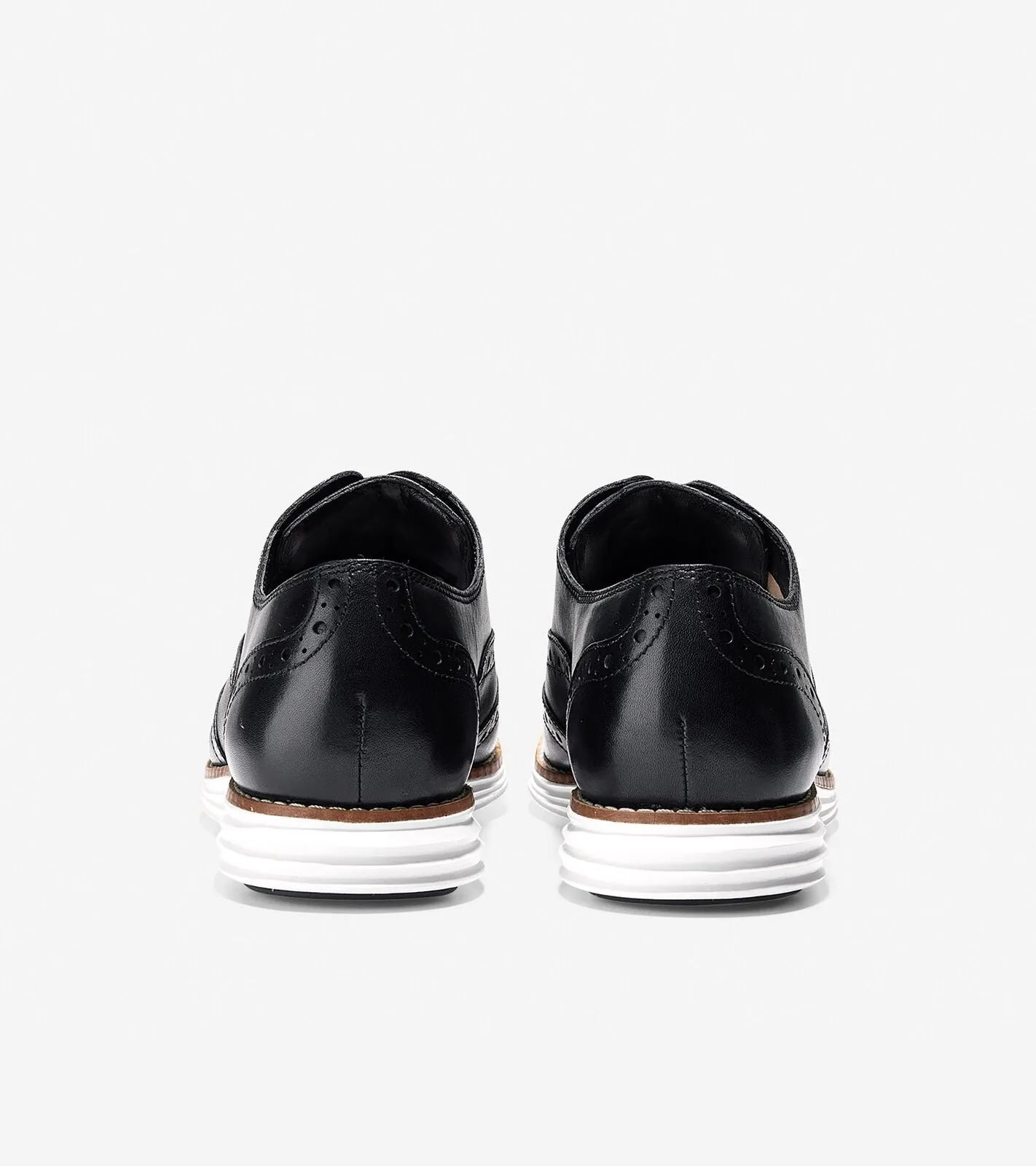 Cole Haan Women's Original Grand Wingtip Oxford Black/Optic White W02618