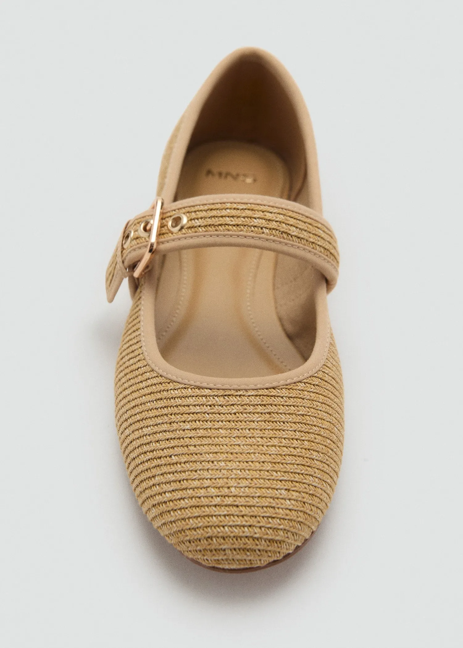 Cotton shoes with buckle strap