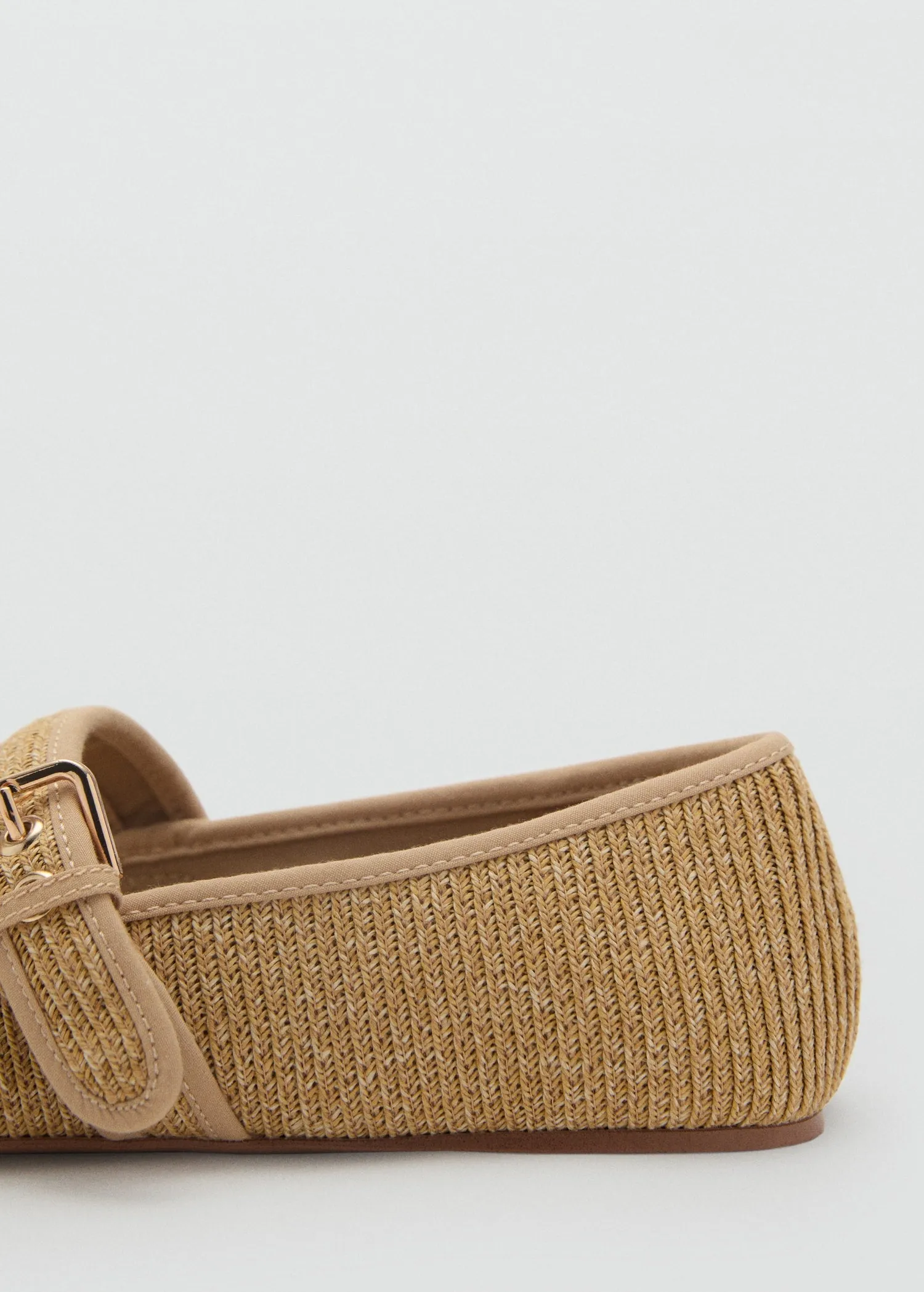 Cotton shoes with buckle strap