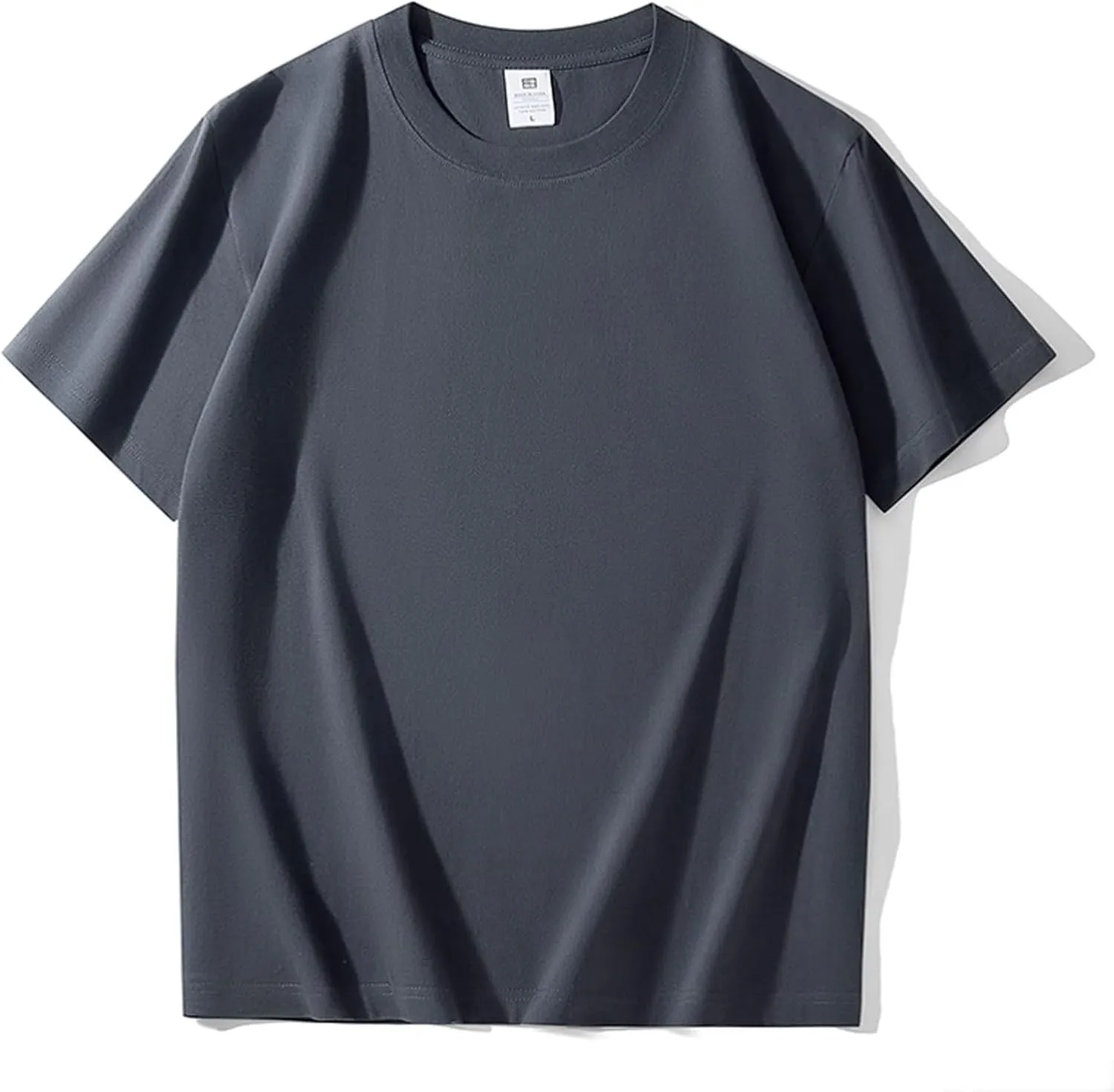 Cotton T-Shirts Womens T Shirts Plain Tops T Shirt for Men Crew Neck Tshirts Lay-Flat Collar Tshirts Classic S - 4XL