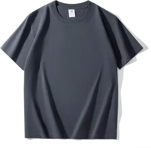 Cotton T-Shirts Womens T Shirts Plain Tops T Shirt for Men Crew Neck Tshirts Lay-Flat Collar Tshirts Classic S - 4XL