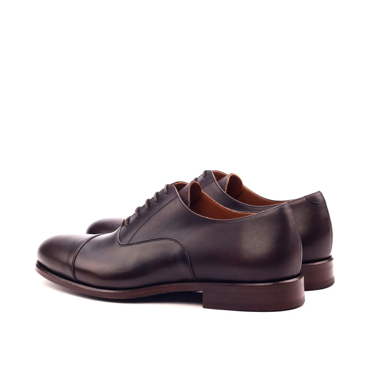 DapperFam Rafael in Dark Brown Men's Italian Leather Oxford