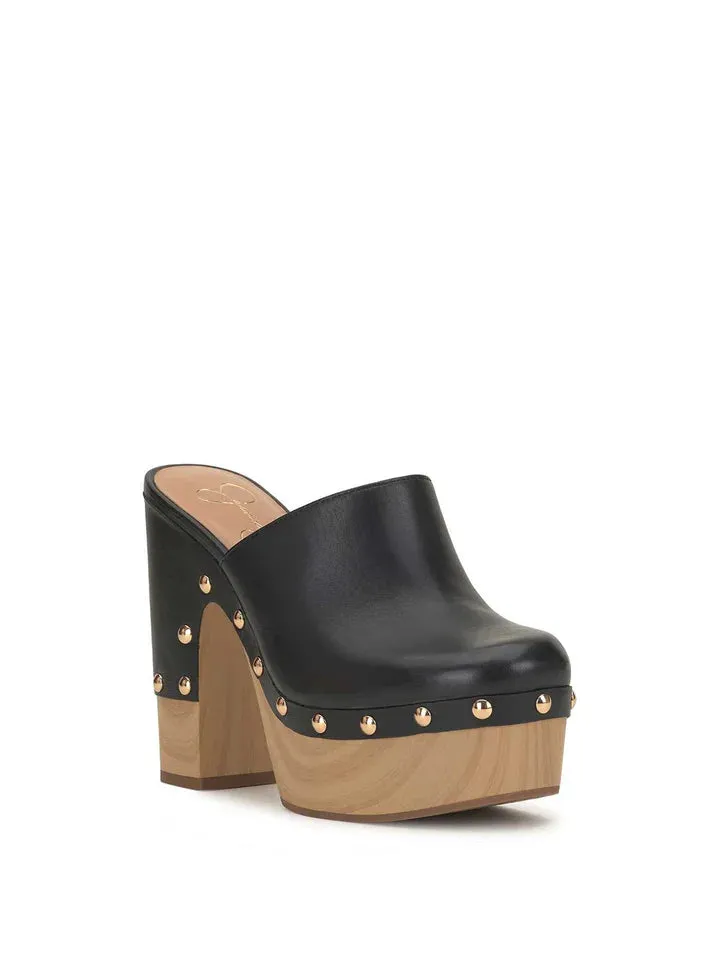 Dasally Platform Mule in Sherpa Plaid