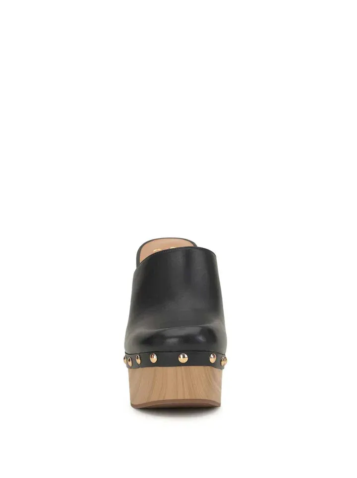 Dasally Platform Mule in Sherpa Plaid